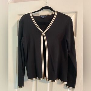 Ann Taylor silk cardigan, black, size small